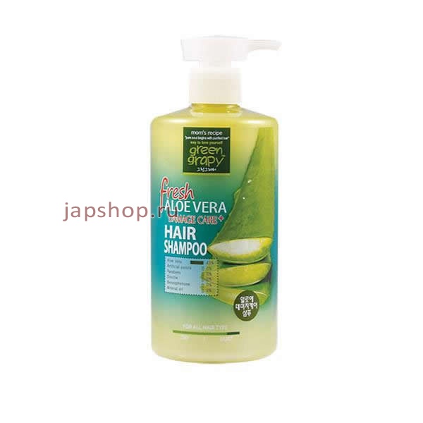      , 510243 GreenGrapy Fresh Aloe Vera Damage Care+Hair Shampoo       -   +    , 500 .