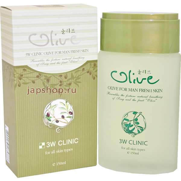   , 285777 3W Clinic Olive For Man Fresh Skin       , 150 