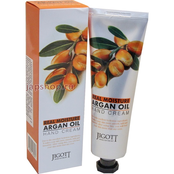 ,   , 970343 Jigott Real Moisture Argan Oil Hand Cream       , 100 