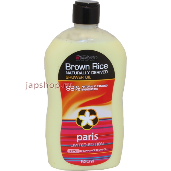  ,   , 043595 Brown Rice Paris Naturally Derived Shower Oil   , 520 