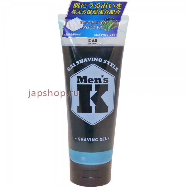KAI Men's K Shaving Style Гель для бритья с протеинами шёлка и