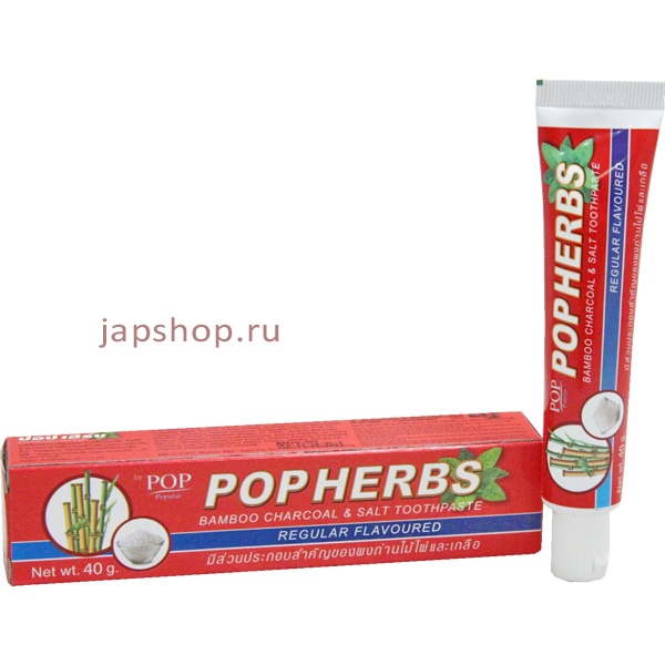  ,  , 002998 POP Herbs Bamboo Charcoal& Salt Toothpaste        ,  , 40 