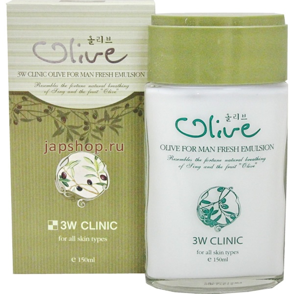   , 285784 3WC  Olive For Man Fresh Emulsion     , 150 